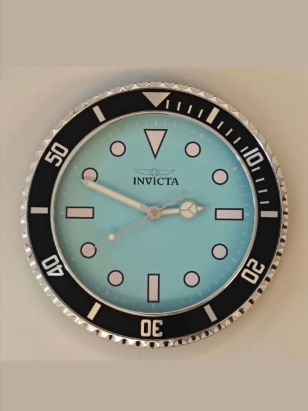 70042 - Invcta Pro Diver Wall Clock, Blue & Black